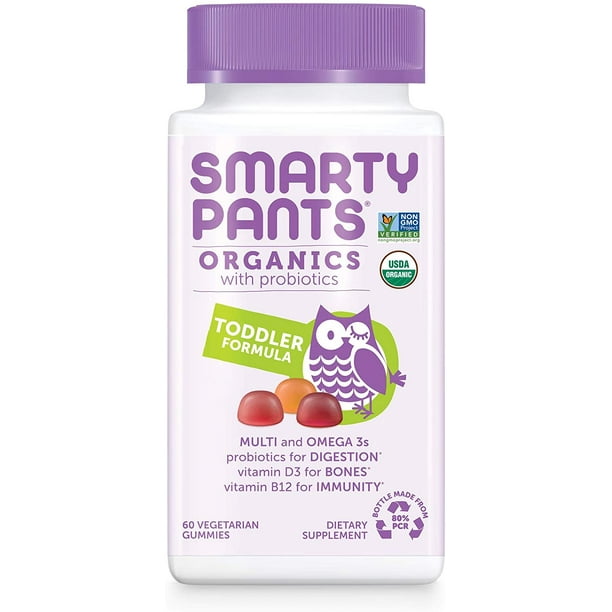 Smartypants Organic Toddler Multivitamin, Daily Gummy Vitamins