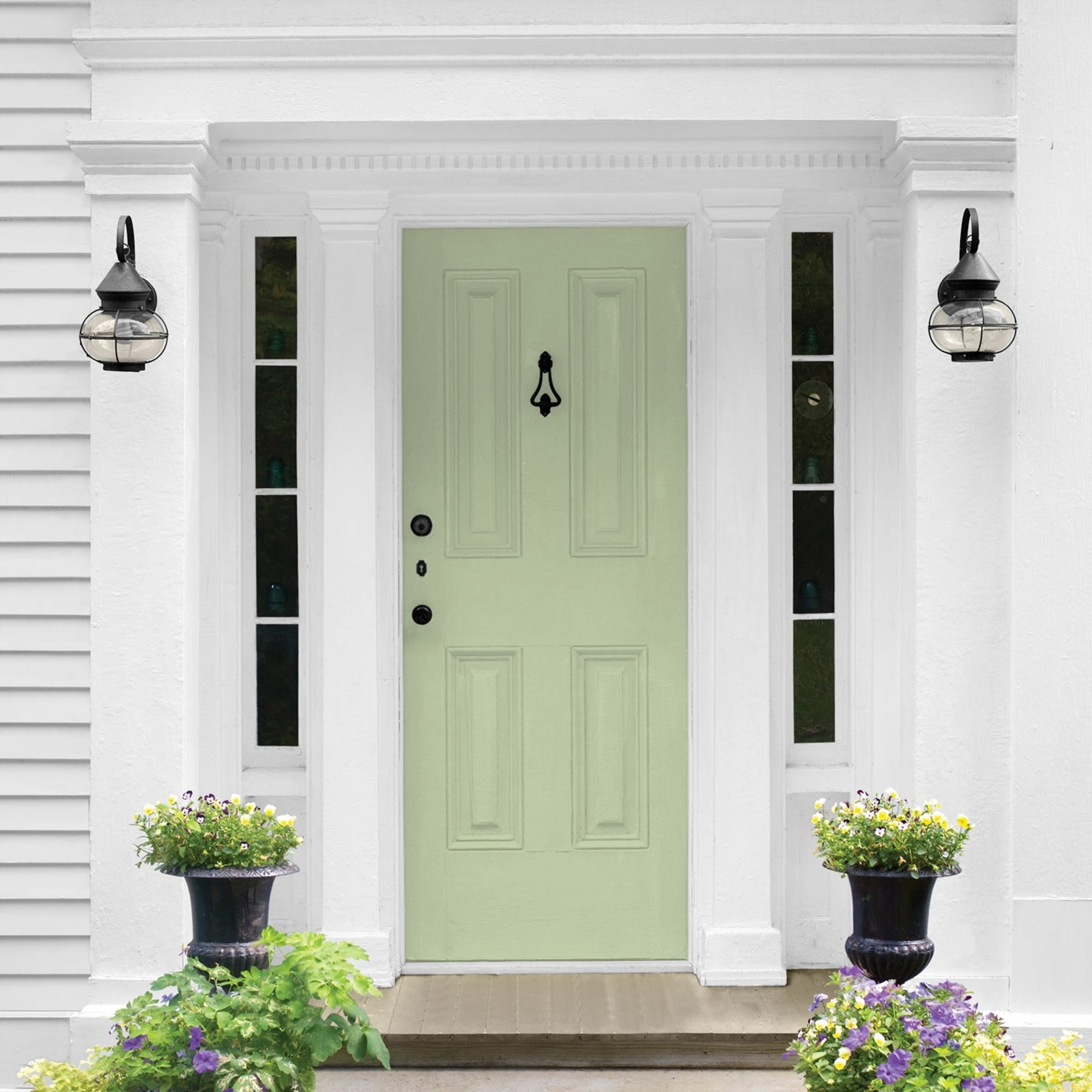 Glidden One Coat Quaking Grass / Green Semi-Gloss Exterior Paint with Primer, 1 Gallon