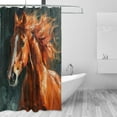 thumbnail image 2 of Coolnut Funny Horse Shower Curtains Waterproof Fabric Shower Curtain Bathroom with Hooks Washable Bathroom Shower Curtains 60x72 Inch Home Decor, 2 of 6