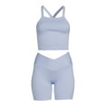 thumbnail image 2 of No Boundaries Juniors Seamless Tank Top and Shorts Set, 2-Piece, Sizes S-XL, 2 of 5