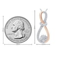 thumbnail image 7 of AFFY 1/15 Ct Diamond Accent Flower Infinity Womens Pendant Necklace 14K Gold Over 925, 7 of 7