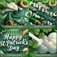 thumbnail image 4 of Green Theme St. Patrick's Day Banner Shamrock Pattern Festival Display Rainbow Design Gold Pot Clover Backdrop for St. Patrick's Day Party Celebration Indoor Decoration, 4 of 9