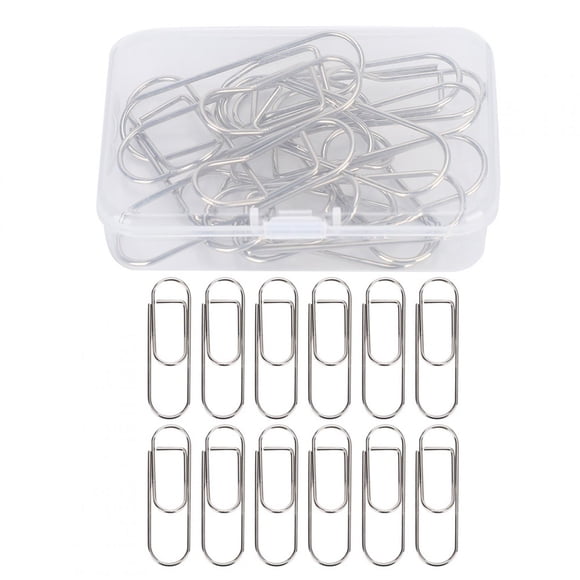 Paper Clip Stainless Steel Paper Clips Metal Paperclip Shape Pencil Holder Clip Bills Receipts For Holding Pens