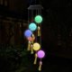 thumbnail image 3 of Lámpara de Noche Decorativa de Jardín con Carillón de Viento de Jardín IP65 Impermeable para Césped, Patio, Fiesta en Casa, Festival, Decoración Bola beige Macarena luz de carillón de viento, 3 of 8