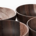 thumbnail image 6 of GleamNest Wooden Tableware Bowls for Fruits and Cereal, Brown, 2 Pack, 6 of 8