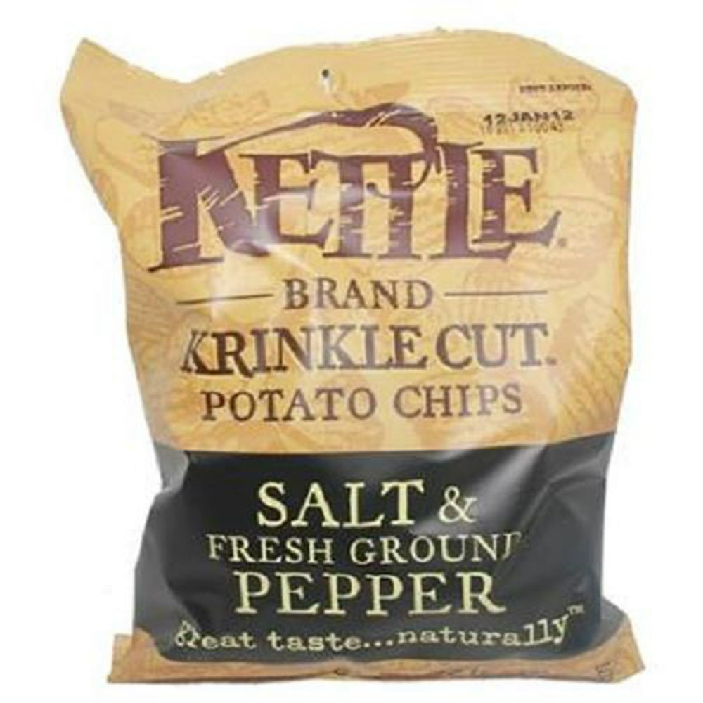 KETTLE BRAND SALT PEPPER CHIPS 2 oz Each ( 6 in a Pack )