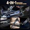 thumbnail image 4 of Car Vacuum Cleaner Cordless with Battery Display, 23000PA Mini Handheld Vacuum Cleaner, 4-in-1 Compressed Air Duster & Air Blower & Pump Hand Held Va, 4 of 7