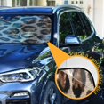 thumbnail image 4 of Iauyy Foldable Windshield Sun Shade for Cars, Interior Sun Protection for car UV Protection for Sedan/SUV/Truck, (S/M/L) Wildlife Patterns, 4 of 8
