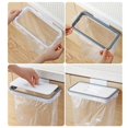 thumbnail image 3 of Cupboard Hanging Garbage Bag Holder Plastic Kitchen Trash Bag Hanger Rubbish Waste Bag Rack, 3 of 8