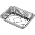 thumbnail image 3 of VeZee Disposable Disposable Aluminum 9" x 13" Reg Half Size With Dome Lids Perfect for Baking, Roasting or Servinf food: Pack of 50, 3 of 4