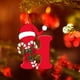 thumbnail image 5 of Colgante de árbol de Navidad de acrílico 2D con letras | Juego de 26 adornos con iniciales del alfabeto para decoración navideña, 5 of 6