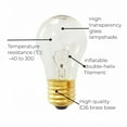 thumbnail image 4 of Oven Light Bulb 40 Watt Appliance Light Bulb, High Temperature 300 Degree Resistant Appliance Bulb for Oven, Stove, Refrigerator, Microwave E26 Medium Base, A15 (2-Pack), 4 of 6