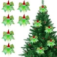 thumbnail image 2 of PuSpu Christmas Christmas Bow Decorations With Christmas Hat Green Bow Christmas Gifts, 2 of 8