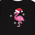 thumbnail image 4 of Inktastic Christmas Holiday Cute Flamingo Girls Long Sleeve Toddler T-Shirt, 4 of 5