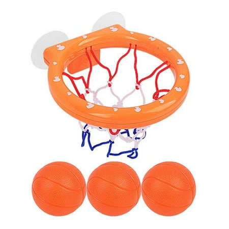 Bathtub Sets AkoaDa Bath Toy Fun Basketball Hoop and Balls Set for Boys and Girls- Kid and Toddler Bathtub Shooting Game with Strong Suctions for Kid Boy Girl Child Cups Baby Bath Toys Gift Set ()