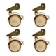 thumbnail image 1 of Juego de 4 ruedas giratorias con soporte en U, fáciles de instalar y silenciosas. Clip de 30 mm, 1 of 9