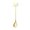 Gold, variant on Bat Shaped Stainless Steel Long Handle Spoon, Gothic Halloween Coffee Stirring Spoon for Dessert and Tea, Cute Decorative Small Spoon for Halloween Party Tableware, Kitchen Coffee Accessory