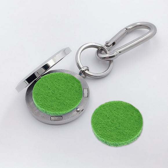 OULII 200Pcs Essential Oil Diffuser Pads Cotton Refill for Aroma Necklace Daily Use Green