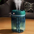 thumbnail image 2 of Humidificateur d'Air avec Lumière Colorée Menée 1.8L Commutable Double Buse Humidificateurs de Brume Froide Arrêt Automatique Humidificateur USB Humidificateur Portable Clair Humidificateur de Bureau Silencieux pour Chambre à Coucher Dormir, 2 of 10
