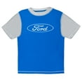 thumbnail image 2 of Ford Raglan Rash Guard and Swim Trunks UPF 50+ Outfit Set Colorblock Toddler to Big Kid, 2 of 4
