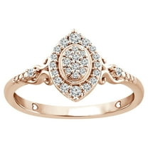 Color of Love 1/5 Carat T.W. Diamond Promise Ring in 10K Rose Gold (I-J,I3)