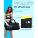 thumbnail image 3 of Bolsa de gimnasio BAGSMART Bolsa de gimnasio con compartimento para zapatos negra, 3 of 8