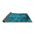 thumbnail image 2 of Ahgly Company Indoor Square Oriental Turquoise Blue Industrial Area Rugs, 6' Square, 2 of 4