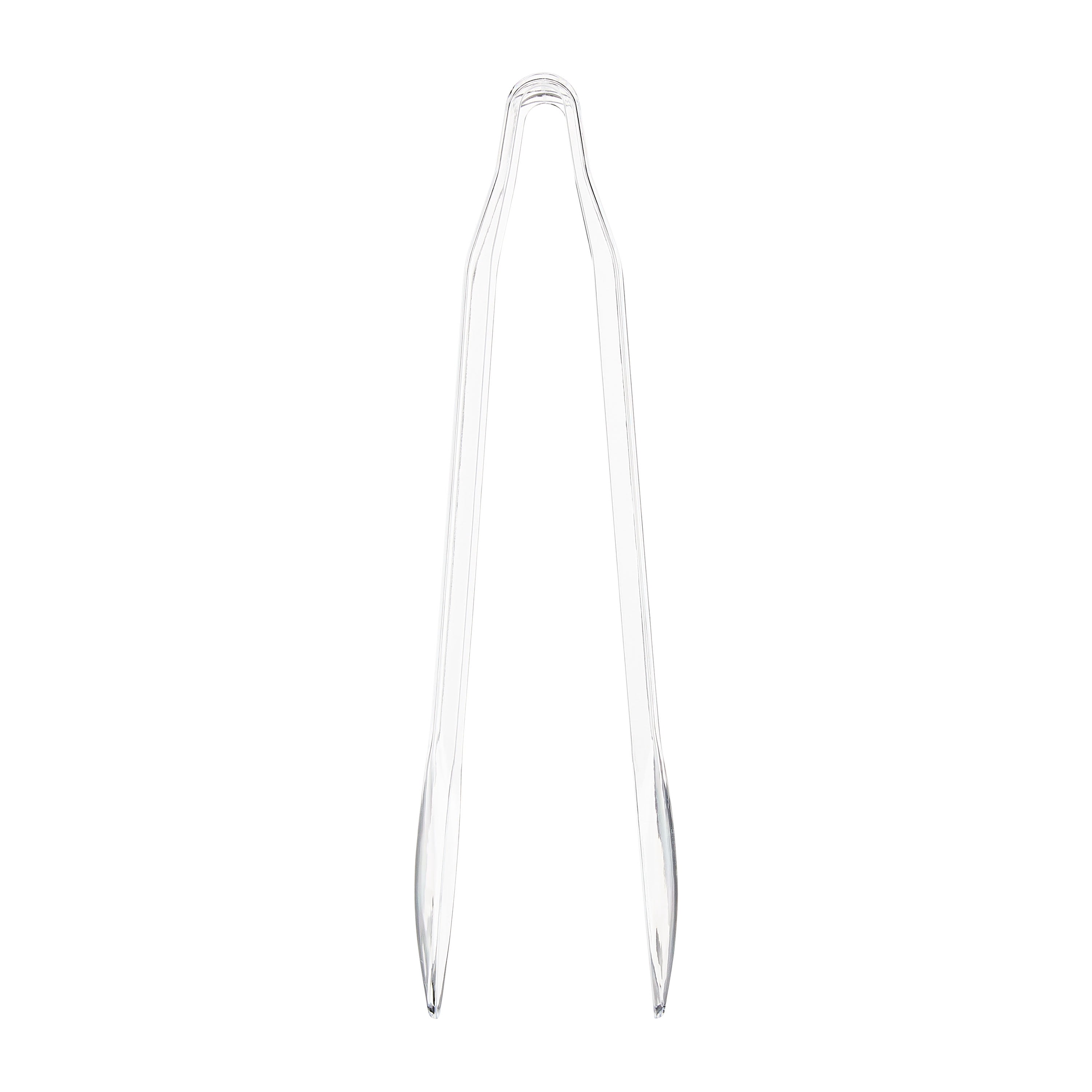 1 Count, 12 IN Clear Plastic Serving Tongs, Food Tongs, by Way To Celebrate