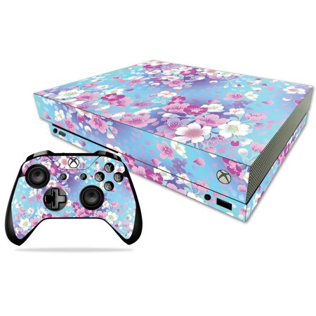 MightySkins Skin for Microsoft Xbox One X - In Bloom | Protective Viny wrap | Easy to Apply and Change Style | Made in the USA