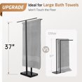 thumbnail image 2 of Standing Towel Rack Towel Rack Stand with Marble Base for Bathroom Floor SUS Stainless Steel Brushed Finish BTH, 2 of 9