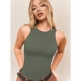 thumbnail image 2 of MOYIKO Tank Top for Women Sleeveless Bodysuits for Women Crewneck Summer Fitted Tight Tops, 2 of 9
