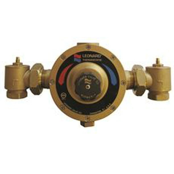 Leonard Thermostatic Mixing Valve, Single 11/4 In.