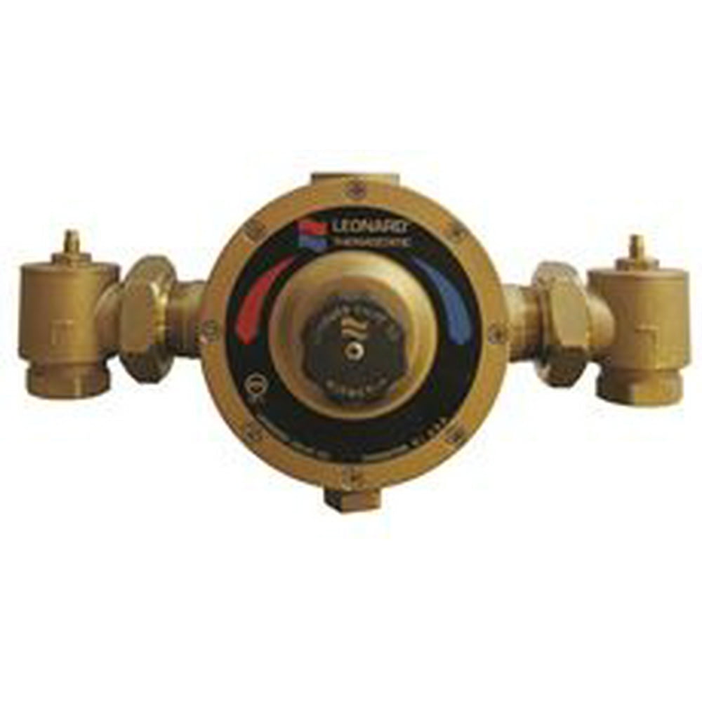 Leonard Thermostatic Mixing Valve, Single 11/4 In.