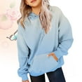 thumbnail image 1 of Chandail à Capuche pour Filles Manches Longues Mignon Haut Ample Décontracté pour Adolescentes, 1 of 5