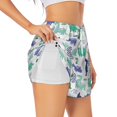 thumbnail image 2 of Haiem Dinosaur Women's 2 in 1 Running Shorts - Lightweight Athletic Workout Gym Yoga Breathable Sports Shorts Liner with Phone Pockets-Medium, 2 of 9