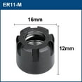 thumbnail image 1 of qifei ER8-ER40 A/M/UM Collet Clamping Nuts For CNC Lathe Milling Router Bit Holder, 1 of 8