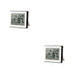 thumbnail image 4 of Matsuzay Termómetro Higrómetro electrónico ajustable con soporte Detector colgante Estación meteorológica Medidor de temperatura y humedad Blanco Blanco 2piezas Matsuzay CBP214145, 4 of 5