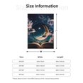 thumbnail image 5 of Sikiie Artistic Starry Sky Moon Book Cozy Flannel Fleece Throw Blanket: Lightweight & Thick for All Seasons - Perfect for Women, Men, & Kids"50"x40", 5 of 6