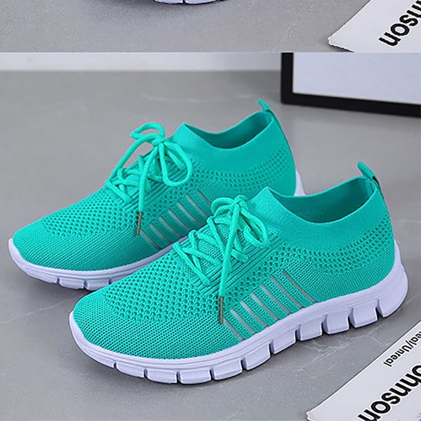 Zapatos de moda para mujer, zapatos informales tejidos voladores deportivos cómodos de suela blanda Wmkox8yii shalkjhdk499