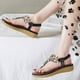 thumbnail image 5 of Zapatos de mujer Diamantes de colores bohemios Sandalias cómodas informales de tacón bajo resistentes al desgaste Wmkox8yii  nm3040, 5 of 7