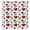 Red/black/white, variant on Valentine''s Day Shower Curtain Black White Heart Dots Modern Women Romantic Fabric Curtain with Hooks for Bathroom Decor,70x70 Inch