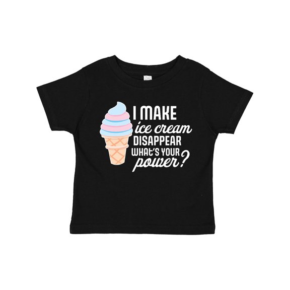 Inktastic I Make Ice Cream Disappear What's Your Power Boys or Girls Toddler T-Shirt