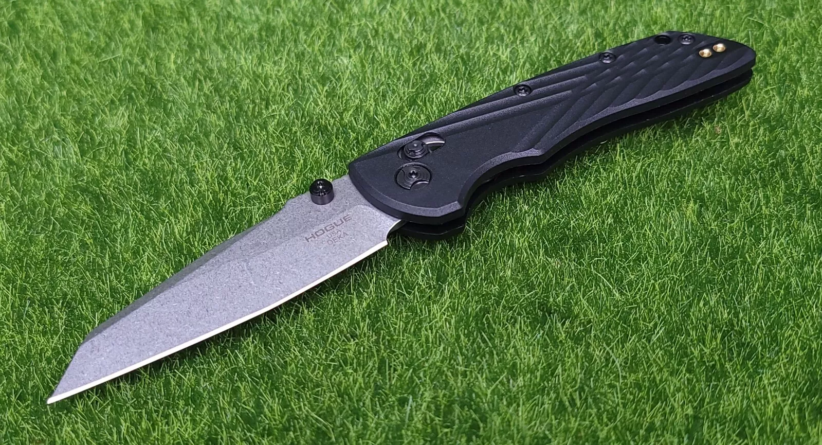 Hogue Deka Folding Knife, 3.25 in CPM MagnaCut Stainless Steel Wharncliffe Blade