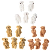 5PCS Kawaii Small Bears Plush Soft Toys Pearl Velvet Dolls Gifts Mini Teddy Bear