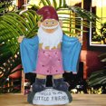 thumbnail image 1 of Muyoka Estatua de gnomo de resina para desvestirse, escultura de jardín de gnomo, divertida figura en miniatura resistente a la intemperie, decoración de adorno de arte al aire libre para césped, pati Muyoka Hogar, 1 of 7