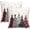 Colorful Christmas Tree, variant on Floral Pillow Covers 18x18 Inch Black and Cream Outdoor Decorative Throw Pillows Set of 2 Vintage Floral Pillowcase Chinoiserie Flower Pillow Cases for Sofa Couch Home Decor