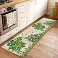 thumbnail image 2 of Runner Rugs 2x6 Ft, St Patrick's Day Non Slip Area Rugs for Kitchen Bedroom Entryway, Lucky Shamrock Gnomes Truck Branches Beige Washable Carpet Runner Rug Floor Mats for Bedroom Home Decor, 2 of 8