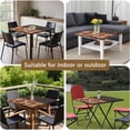 thumbnail image 5 of Leopard Print and Footballs Pattern Square Fitted Tablecloth with Elastic Edge,Square Table Cover,Washable Elastic Table Cover for Home Kitchen Party Decor 34"x34", 5 of 6