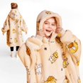 thumbnail image 2 of Sudadera portátil con capucha Giggling Getup Sherpa Fleece para niños, 2 of 7