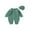 Green, variant on Infant Winter Jumpsuit and Cap, Solid Color Long Sleeve Single-breasted Knitted Romper, 0-18 Months
